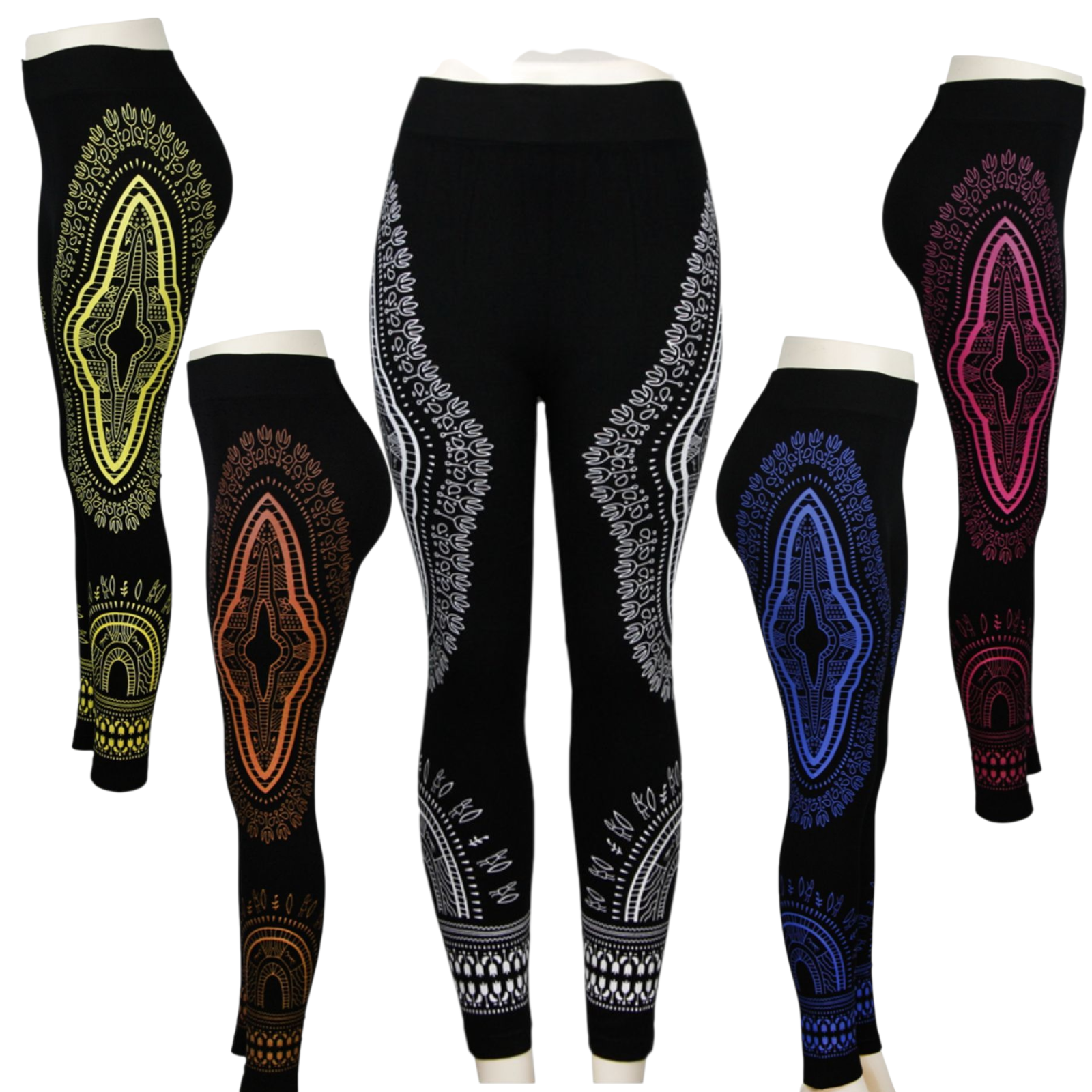 Leggings / African Dashiki Print- P2554