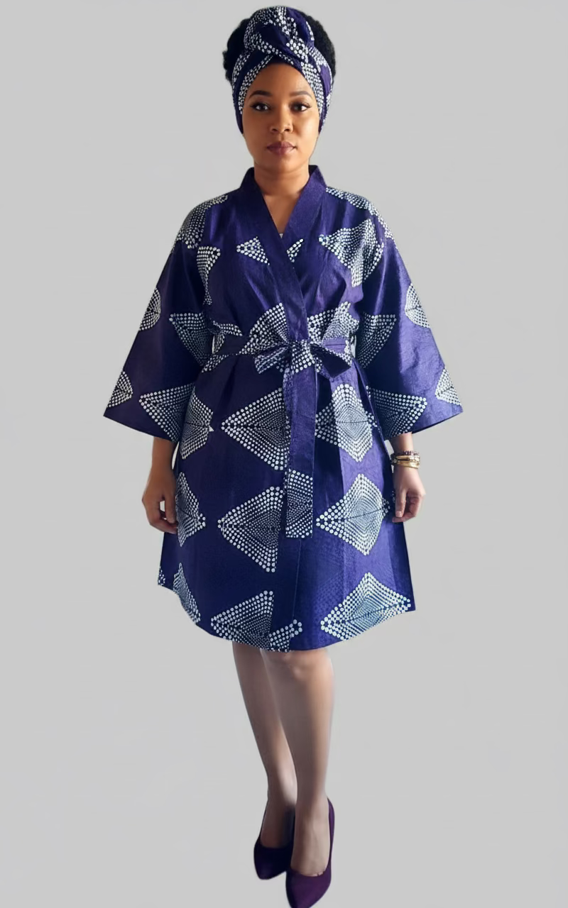 Kimono Shorts Set / Shorts & Kimono Purple 012 B