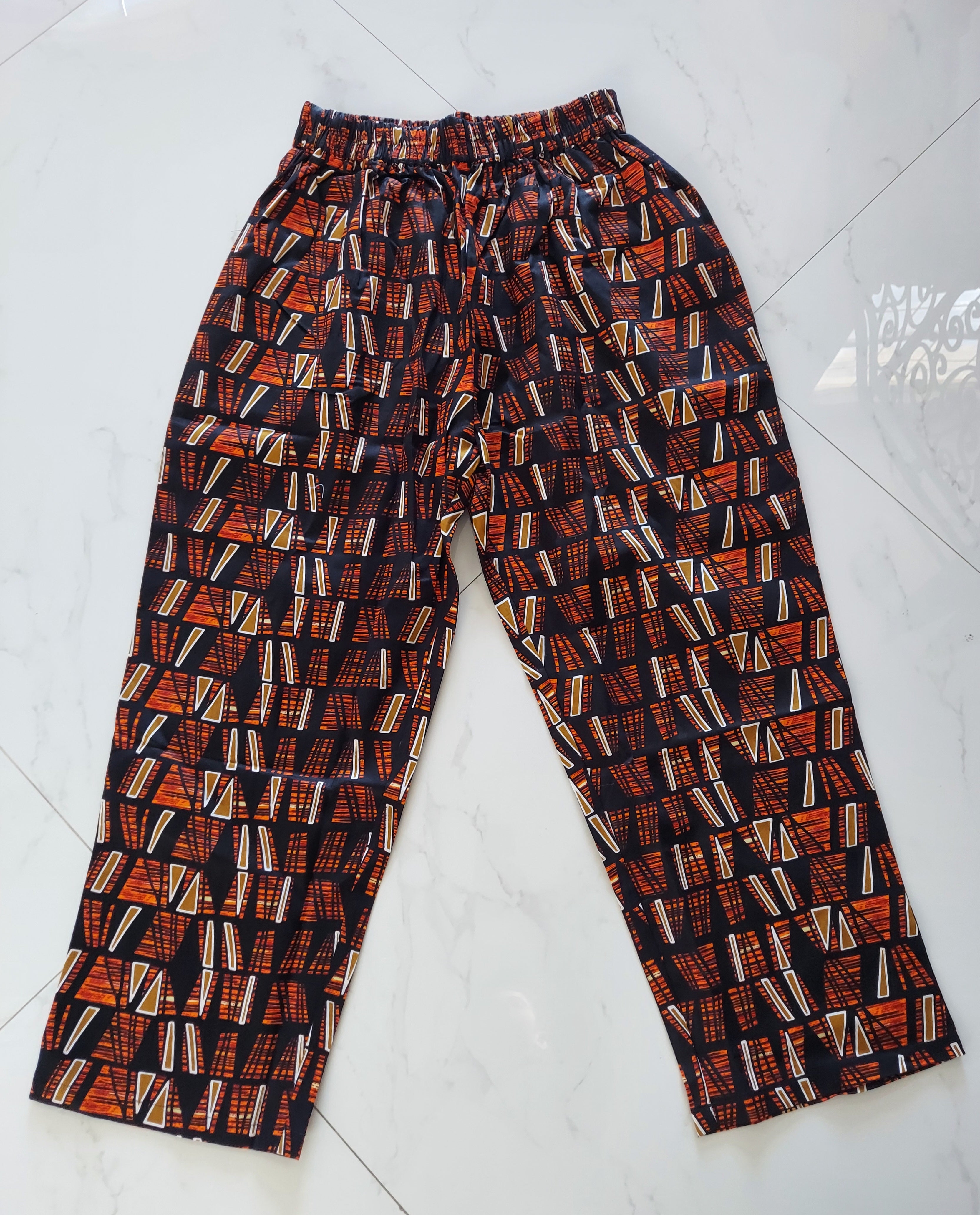 Peplum / kaftan Top & Pant Set Brown 806