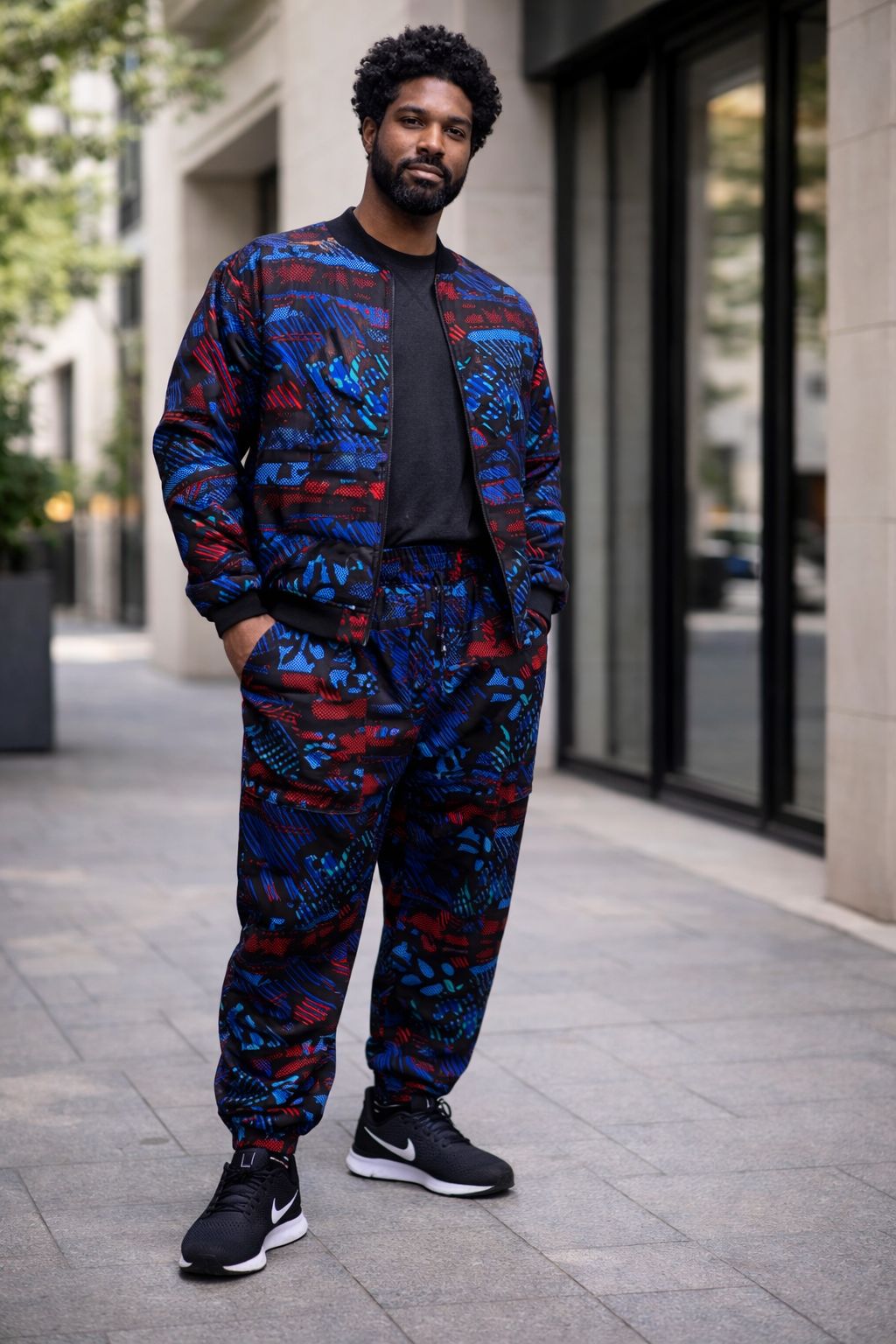 Tracksuit Set / Bomber Jacket & Slacks / Unisex FJ014-D