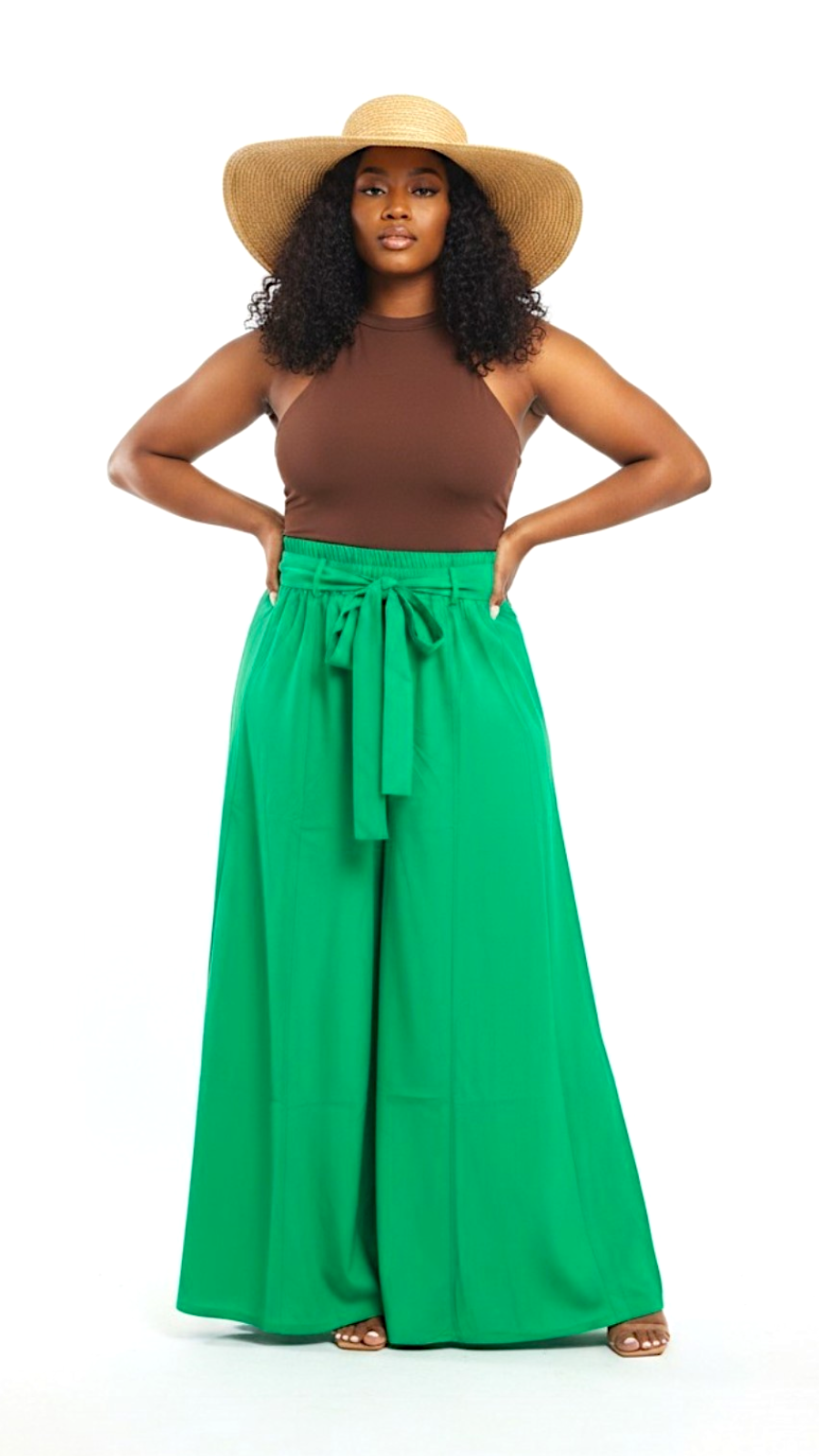 Green Flowey Palazzo Pant 301