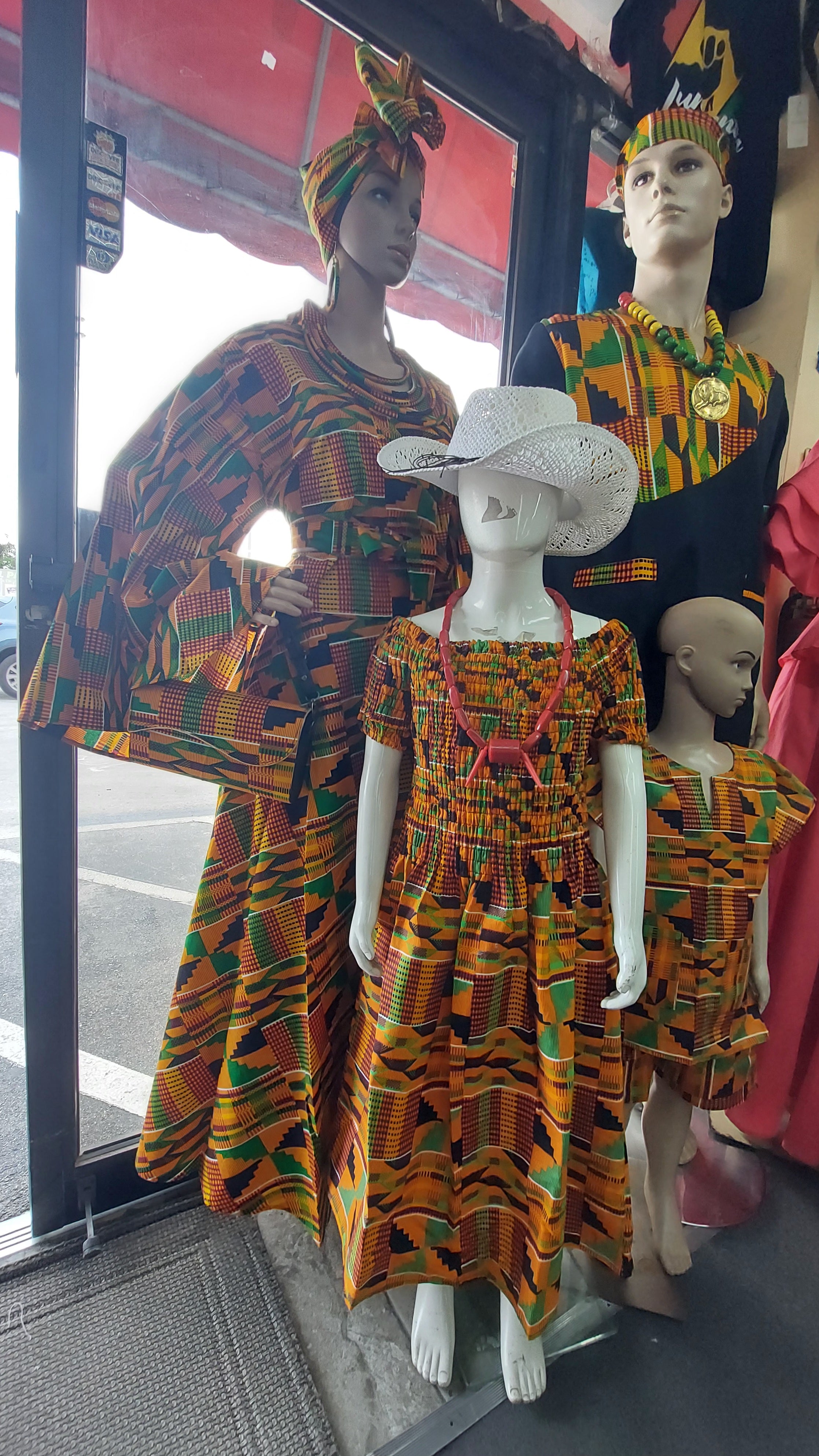 Kids / Girls African Kente  Dress 109