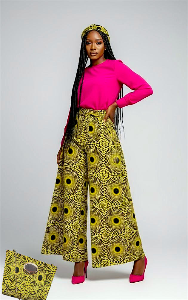 Combo Palazzo Pant & Pocketbook Set Yellow PS14