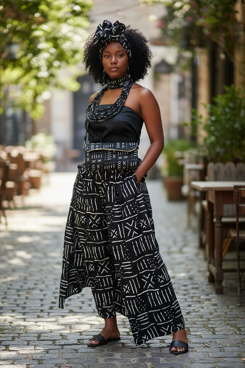 Cape Pant With Scarf / Tribal 25-60