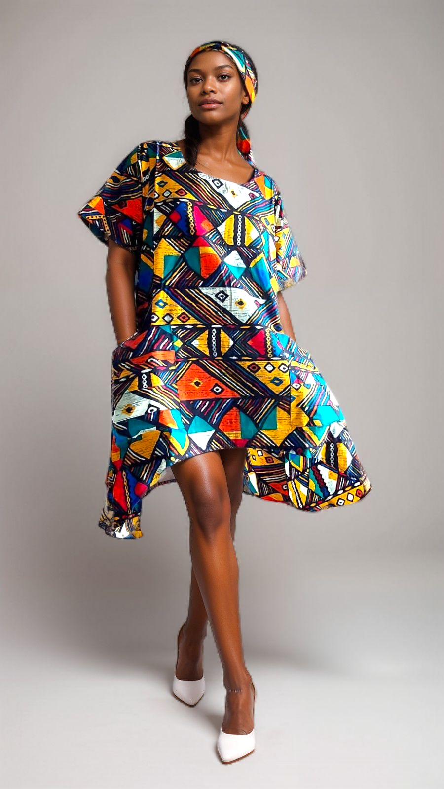 7684 Woman Pant & Blouse Set Print 622