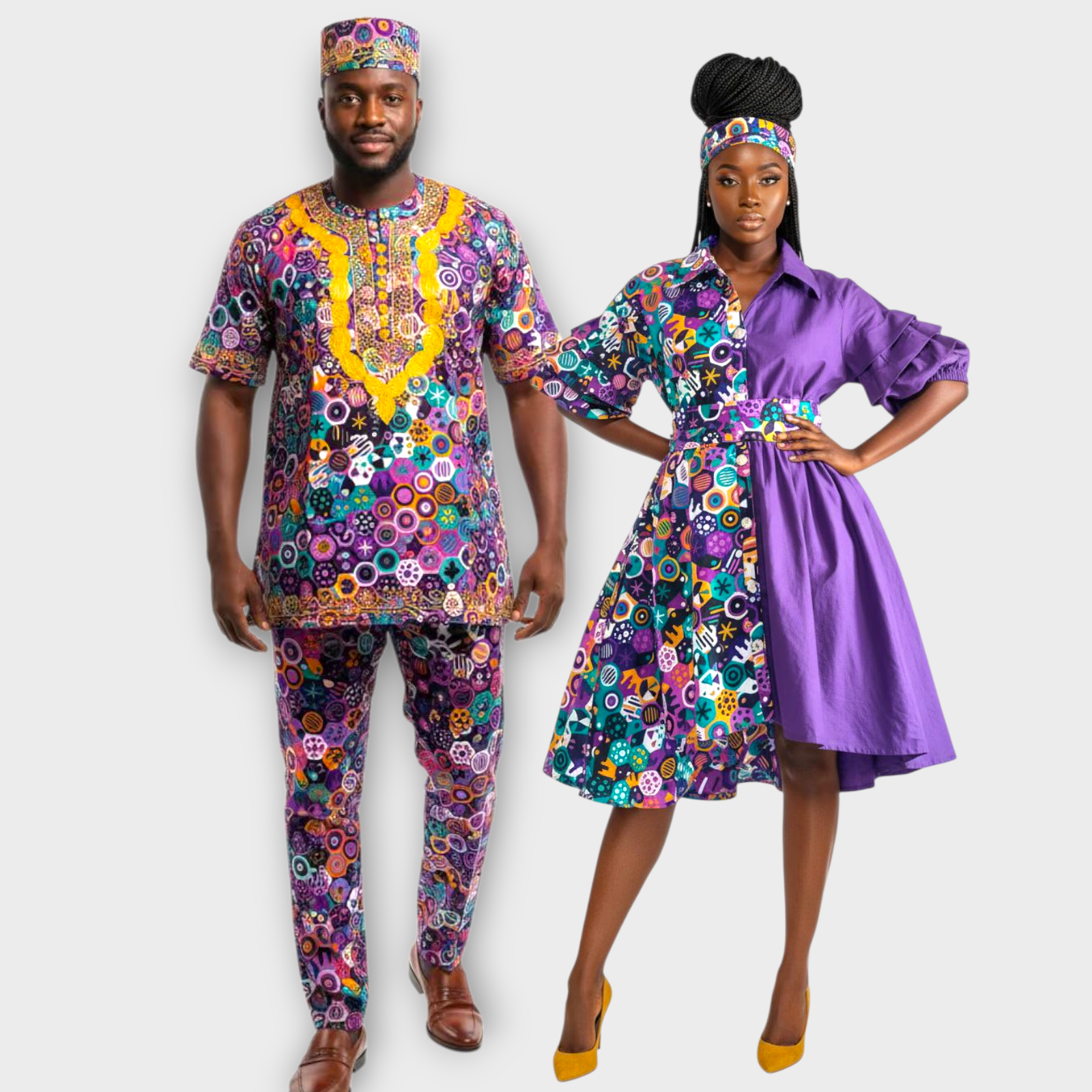 His & Her / Couples Matching Sets-Purple