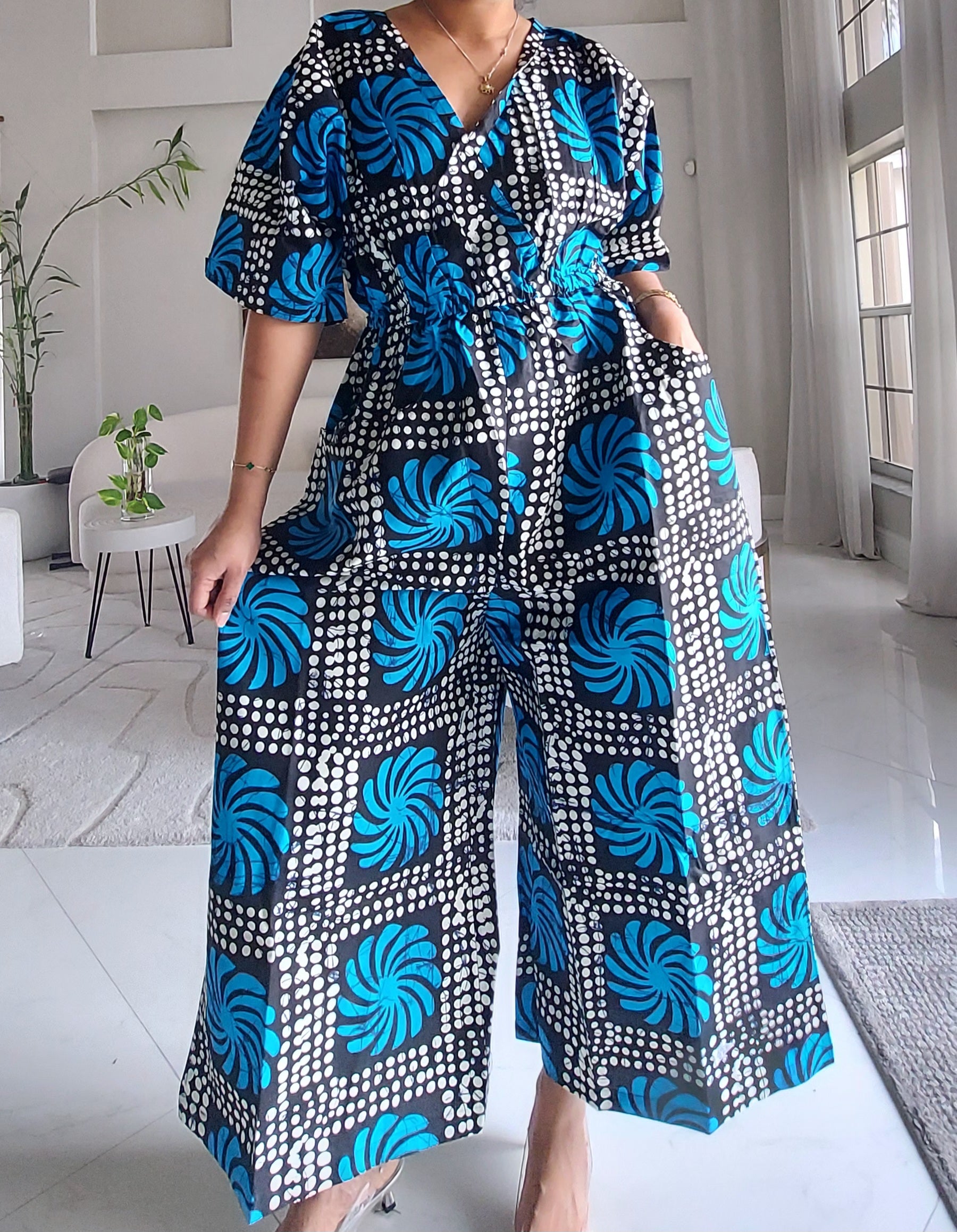 Ankara Wide-Leg Jumpsuit KVZ40 B