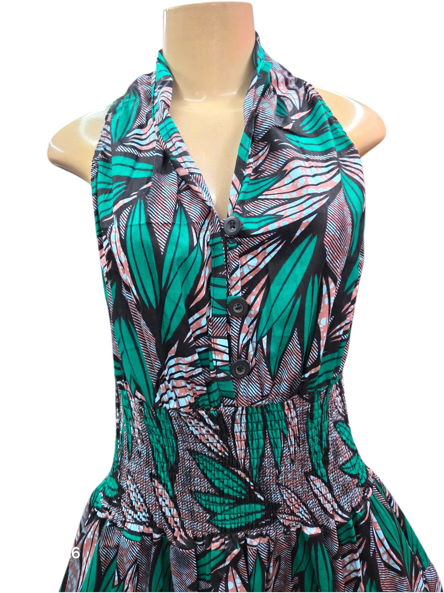 Halter Dress With Scarf S3