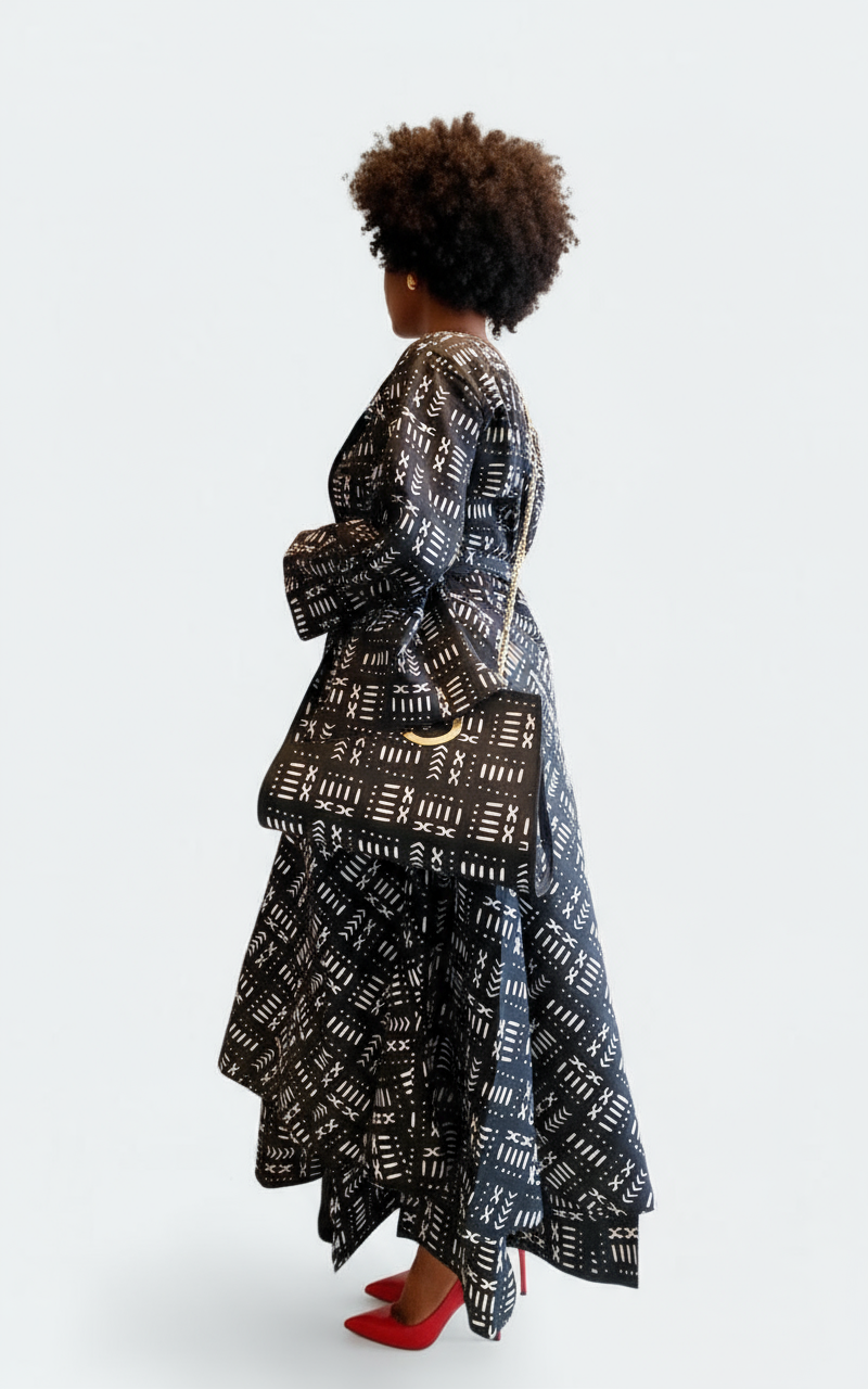 3pcs Set Maxi Skirt Pocketbook wrap Dress 2167 B