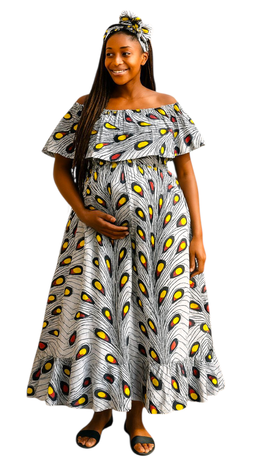 Maxi Frill Dress D048-1