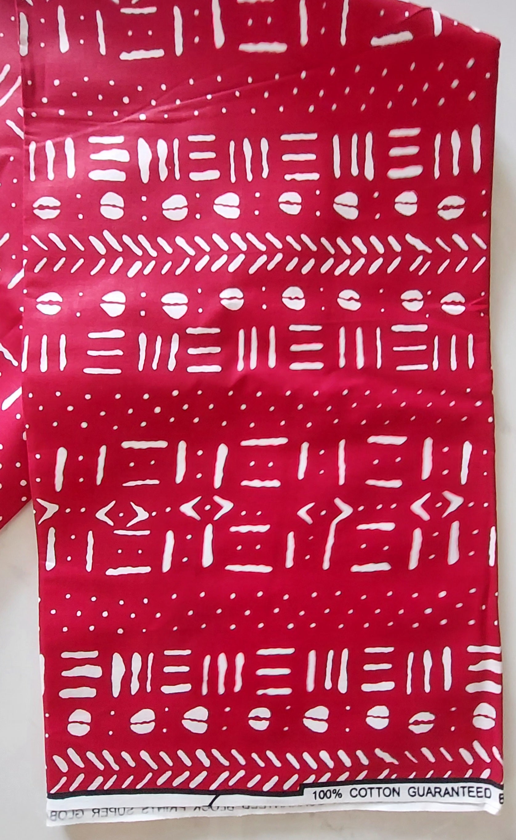 Raw Fabric 6 Yards African Print F-13
