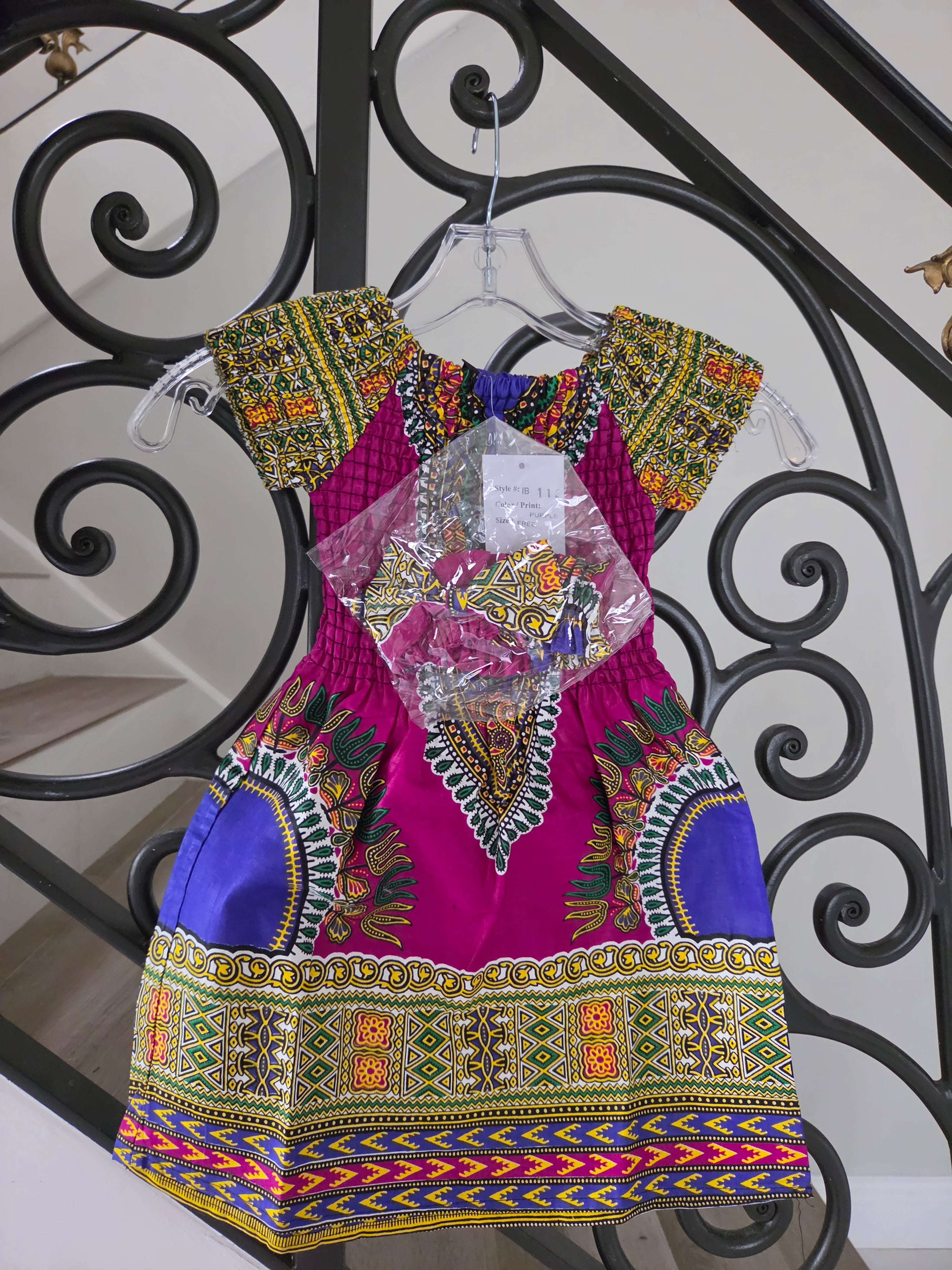Little Kids / Girls African Dashiki Dresses 112