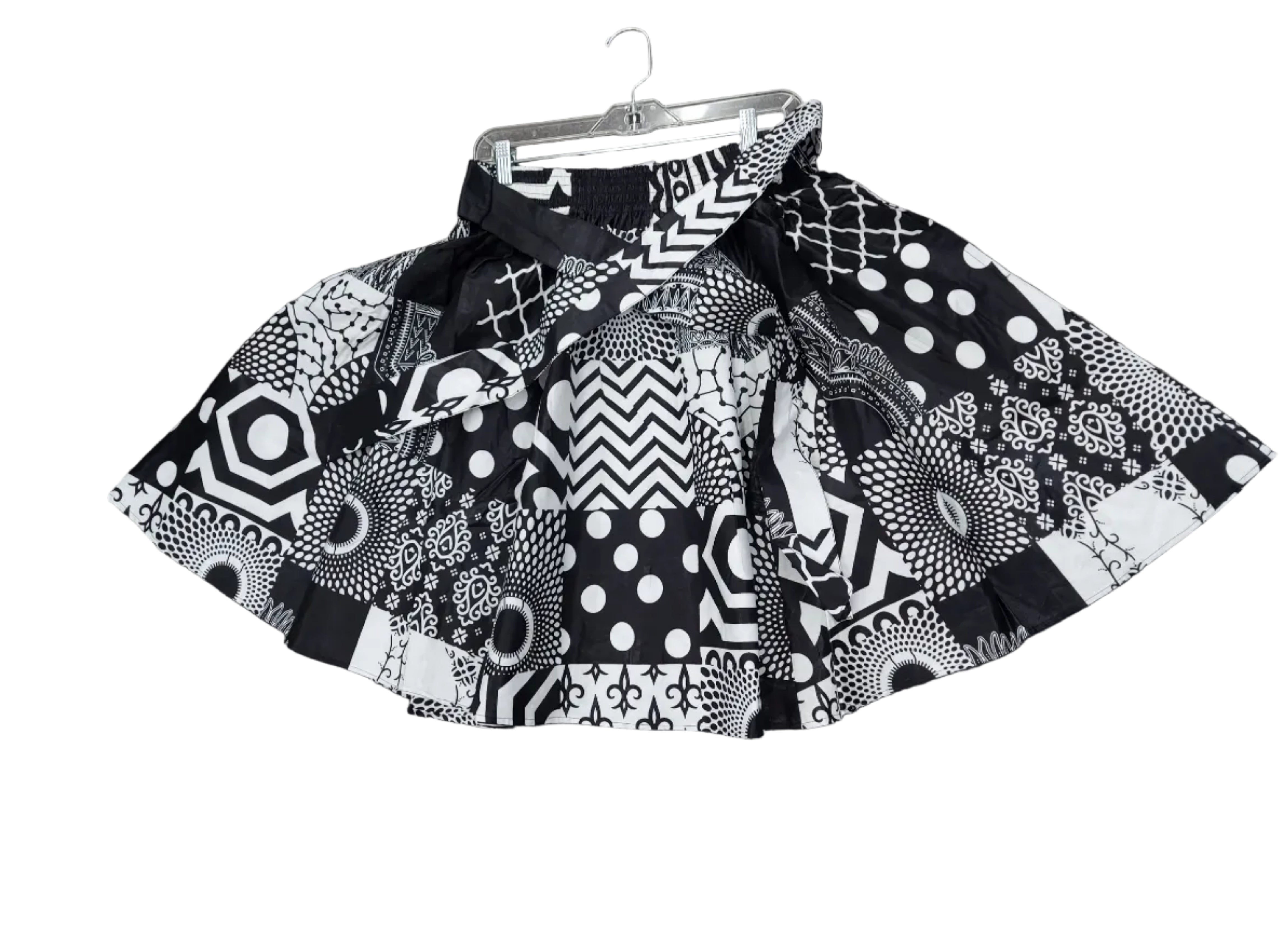 7008- Woman short skirt - Black/White