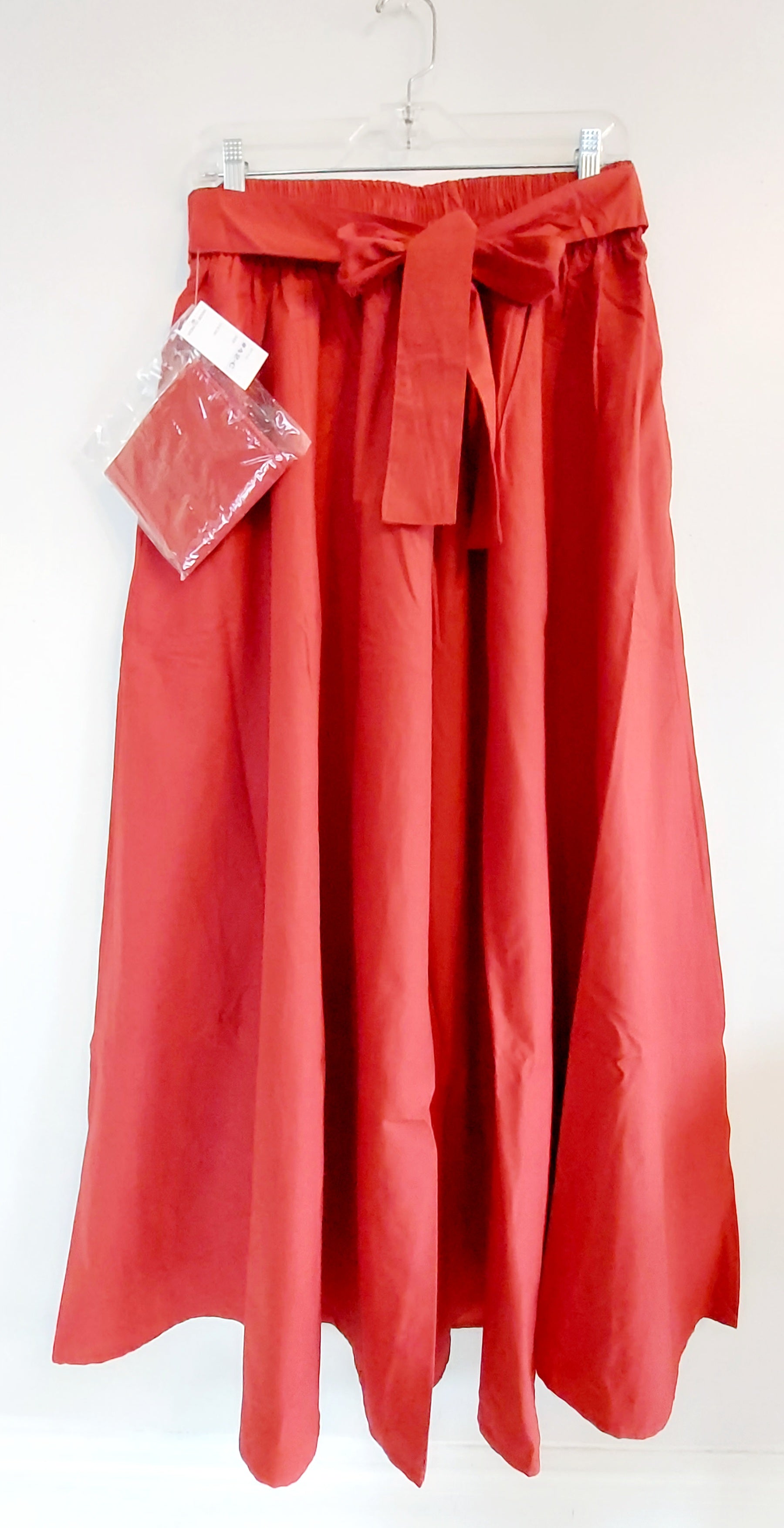 Cotton Maxi Skirt - 42C Red