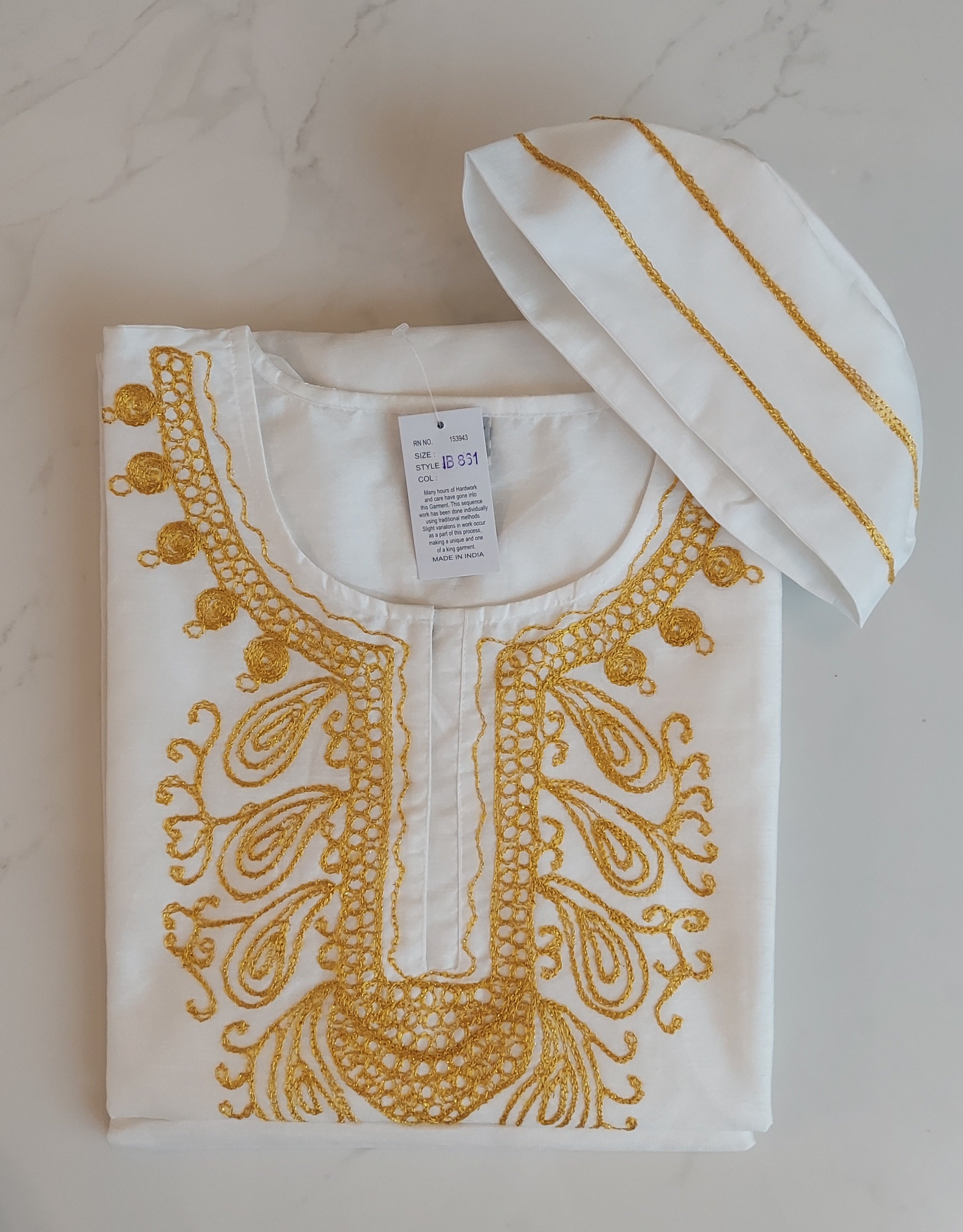 Men's African Attire/ 3Pcs Silk Embroidery Set