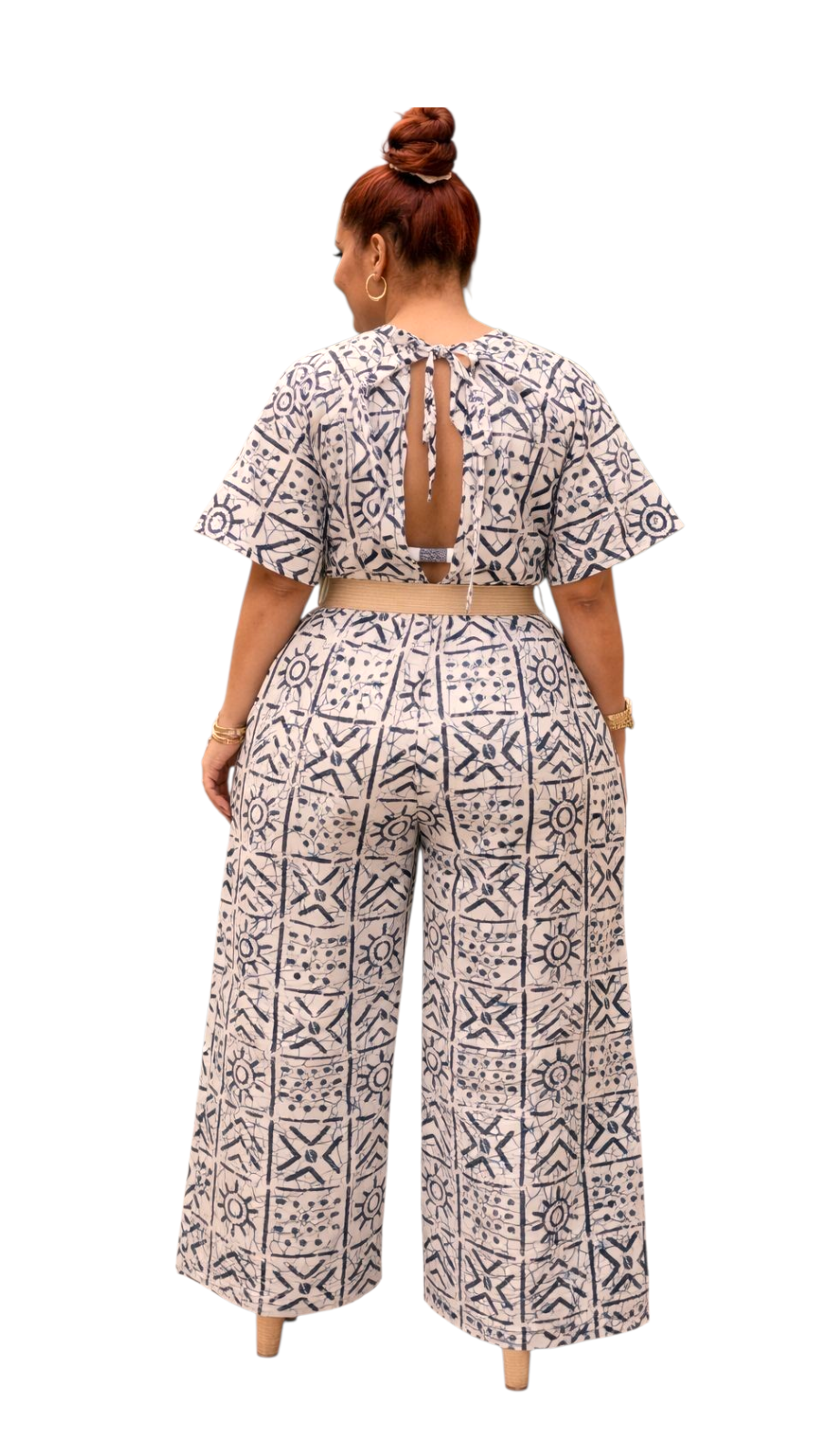 Ankara Wide-Leg Jumpsuit KVZ40 F