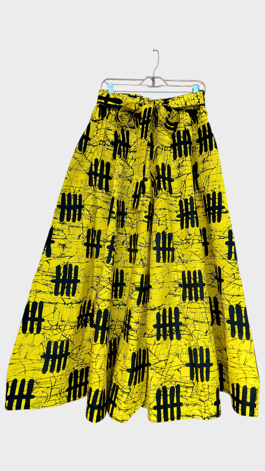 Woman Long Printed Maxi Skirt-1350 B