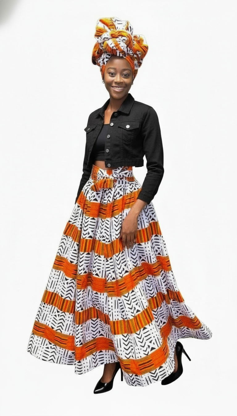 Maxi Skirt Kente S555-054
