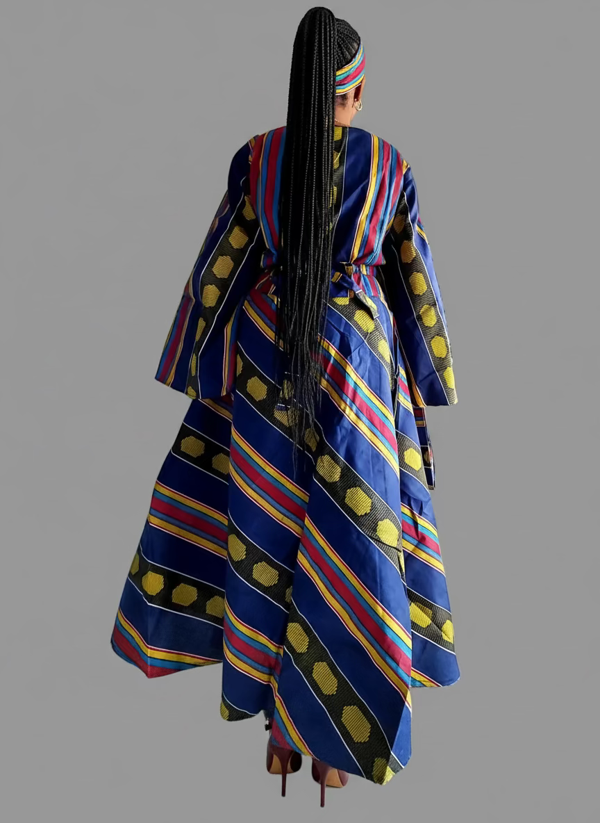 Combo - Long Wrap Dress + Pocketbook Set4 2025