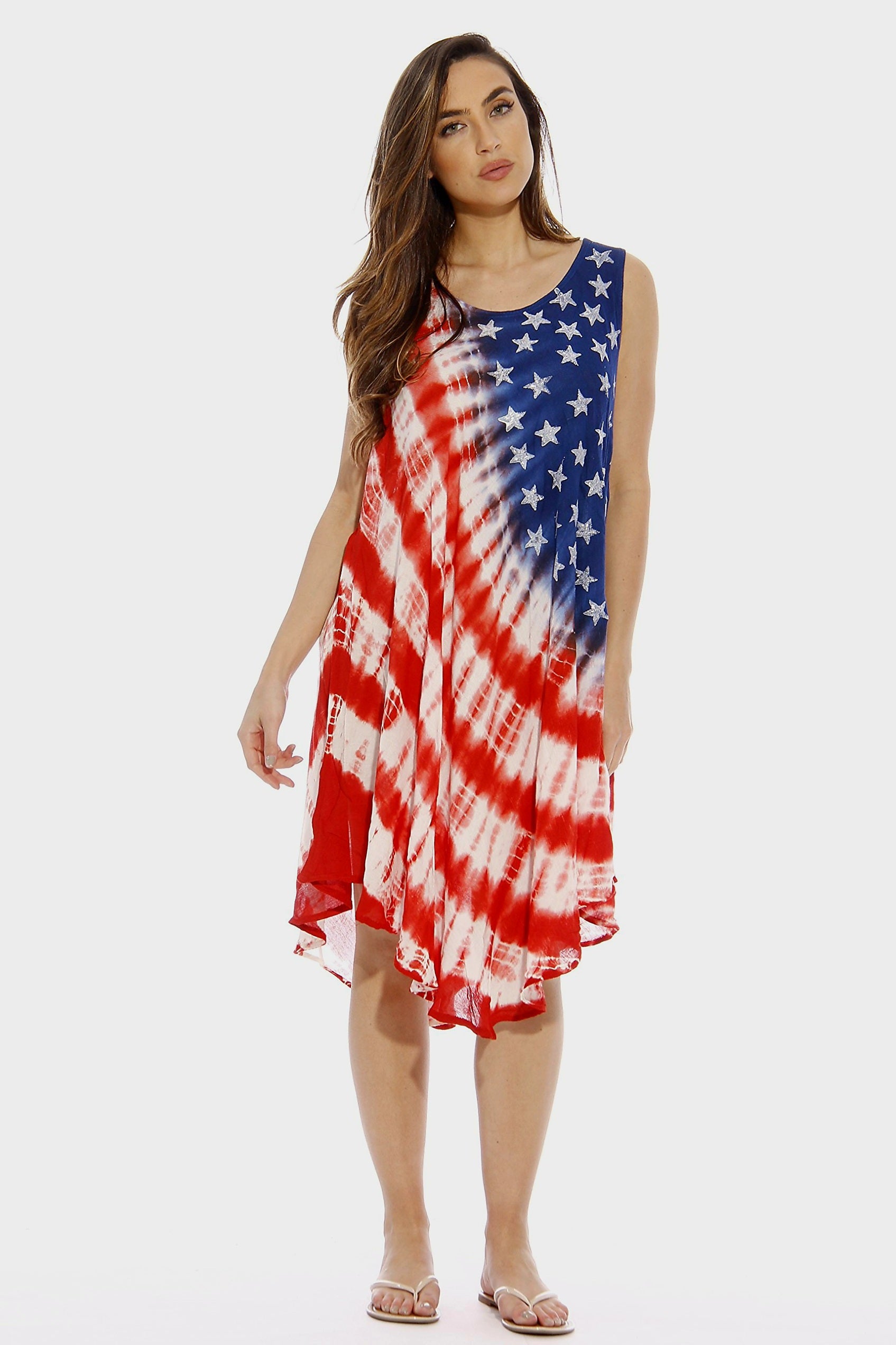 Umbrella Dress/ Stars & Stripe Flag - JYZ3712A