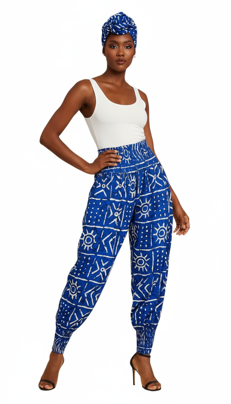 Women Harem Pant - Blue SK24