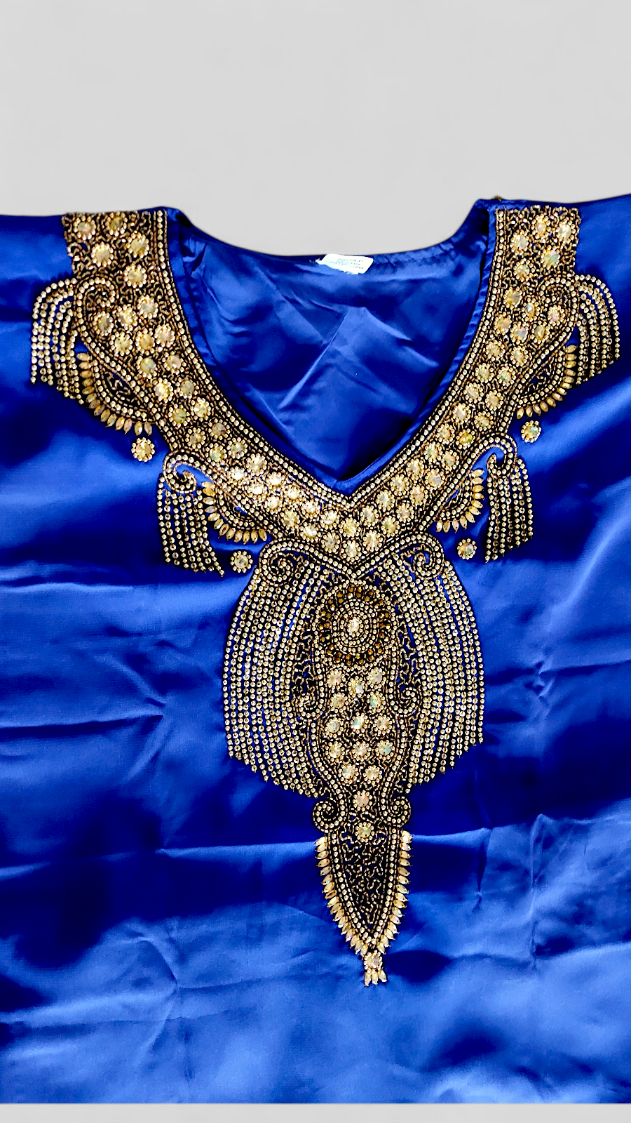 kaftan Palazzo Set Royal Blue And Gold - kP05