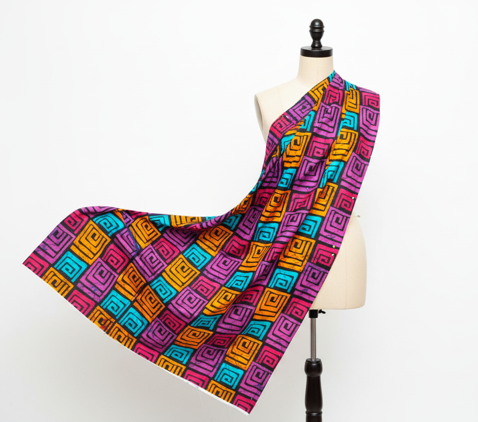 Raw Fabric/ 6 Yards / African Print - 10