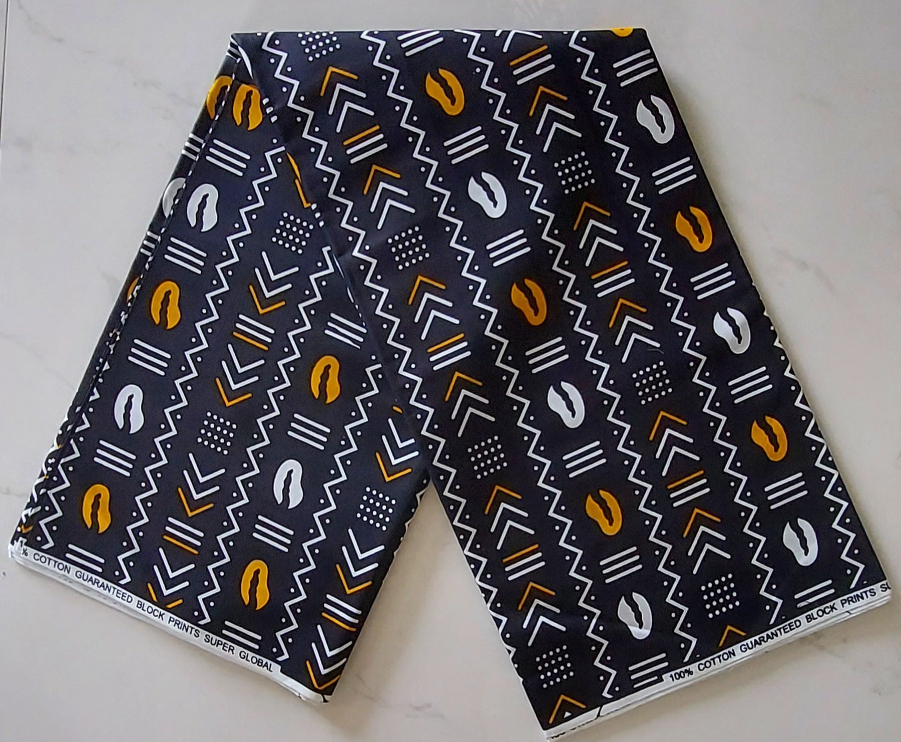 Raw Fabric 6 Yards African Print F-14