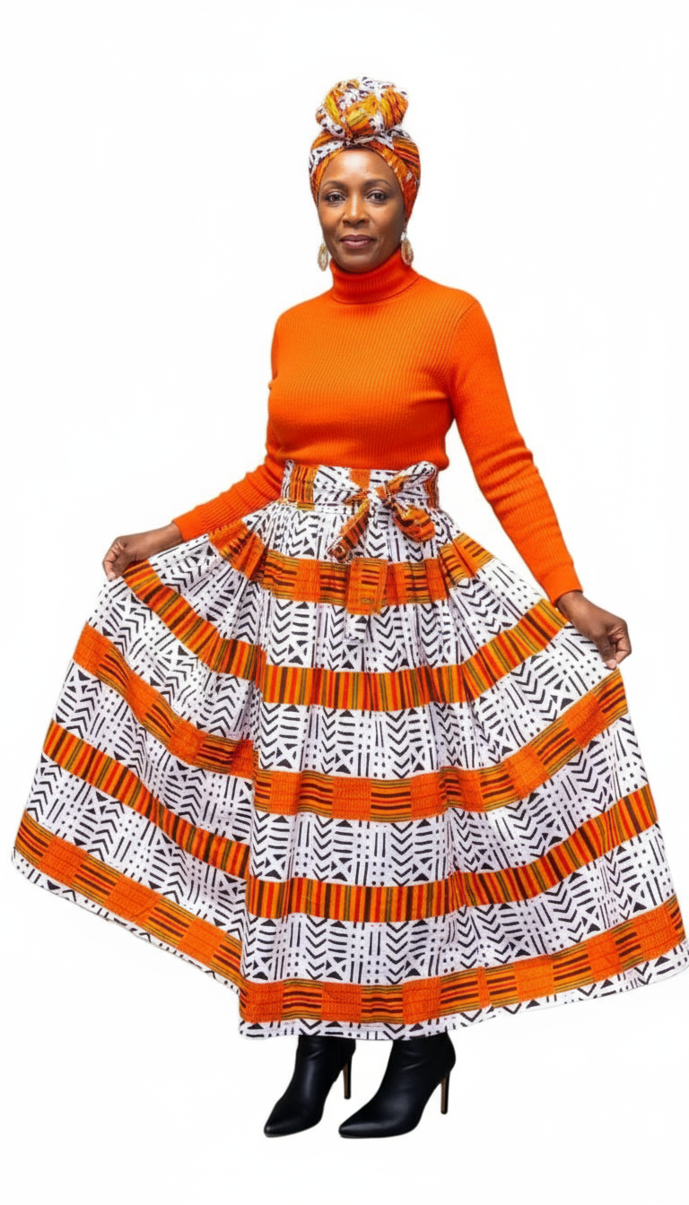 Maxi Skirt Kente S555-054