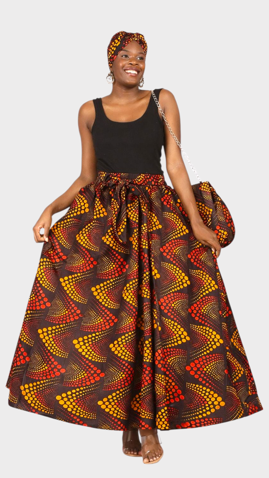 Combo Long Skirt & Pocketbook Set  1351 E