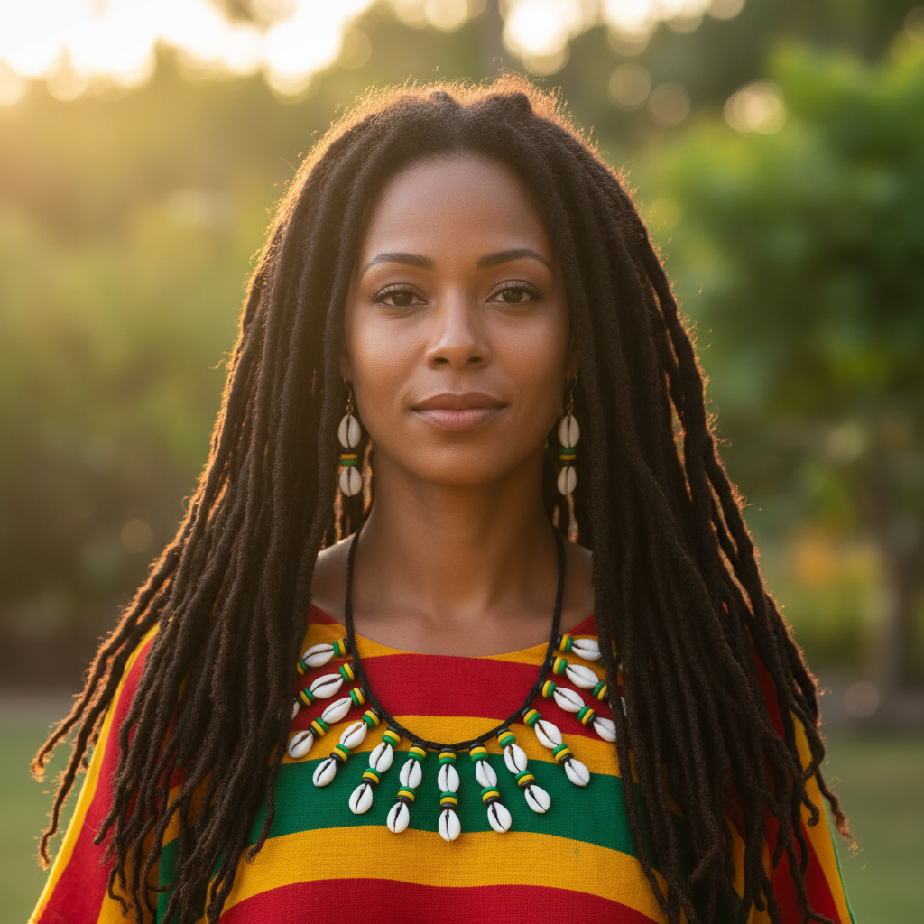 Cowrie Shell Necklace/ Earring Set - Jamaica
