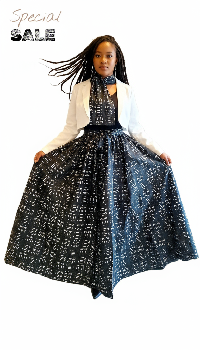 Polly Printed Maxi Skirt-1350