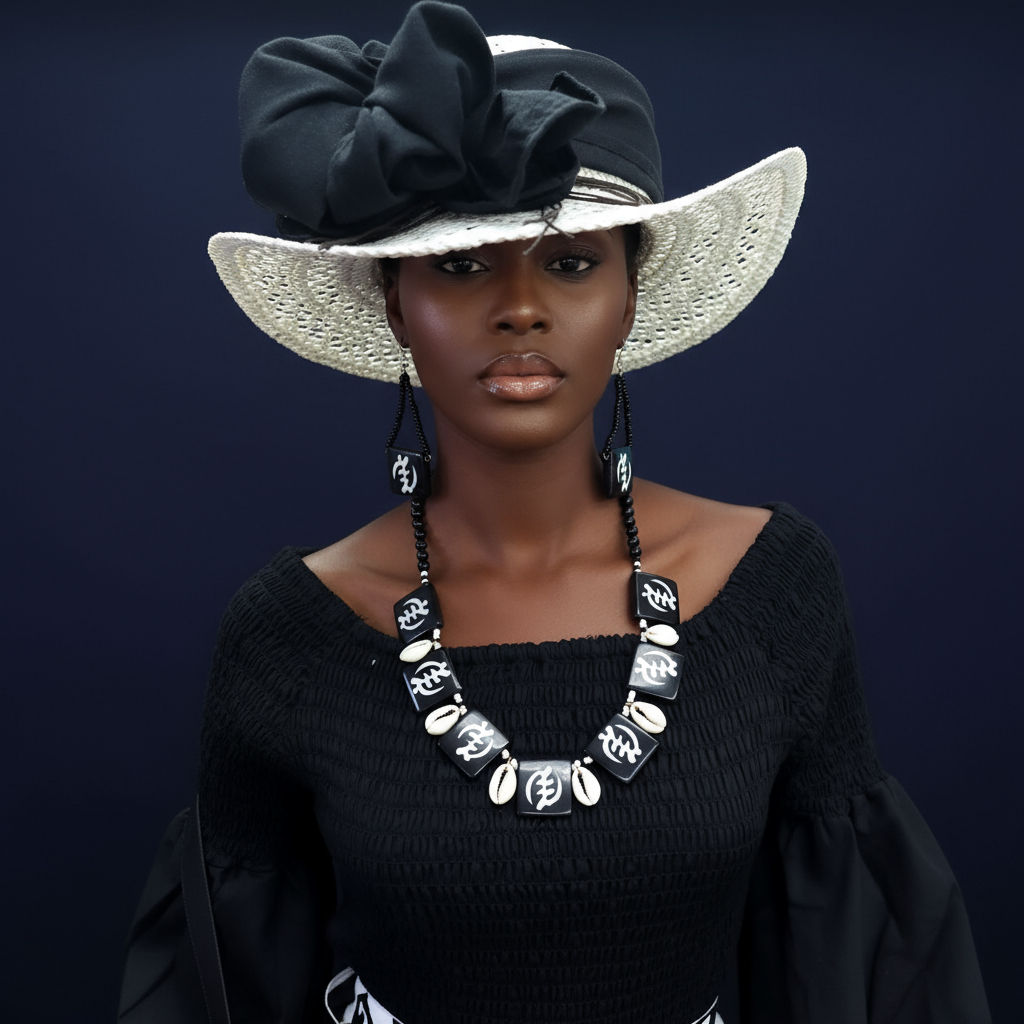 Necklace & Earnings Set -Cowrie Shell