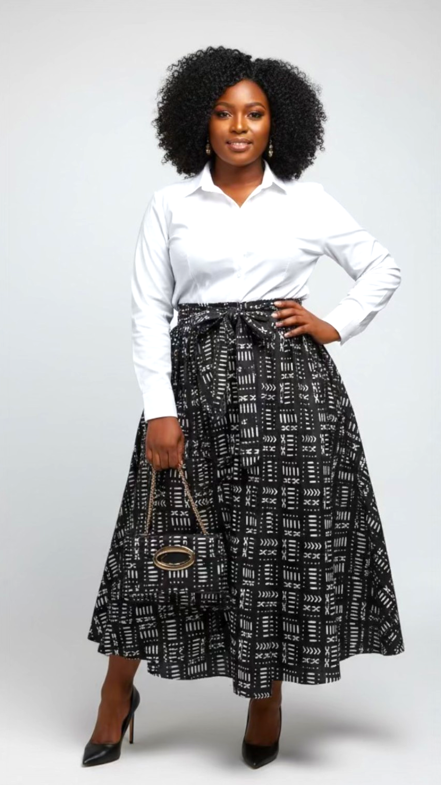 Combo Long Skirt & Pocketbook Set 2027-110