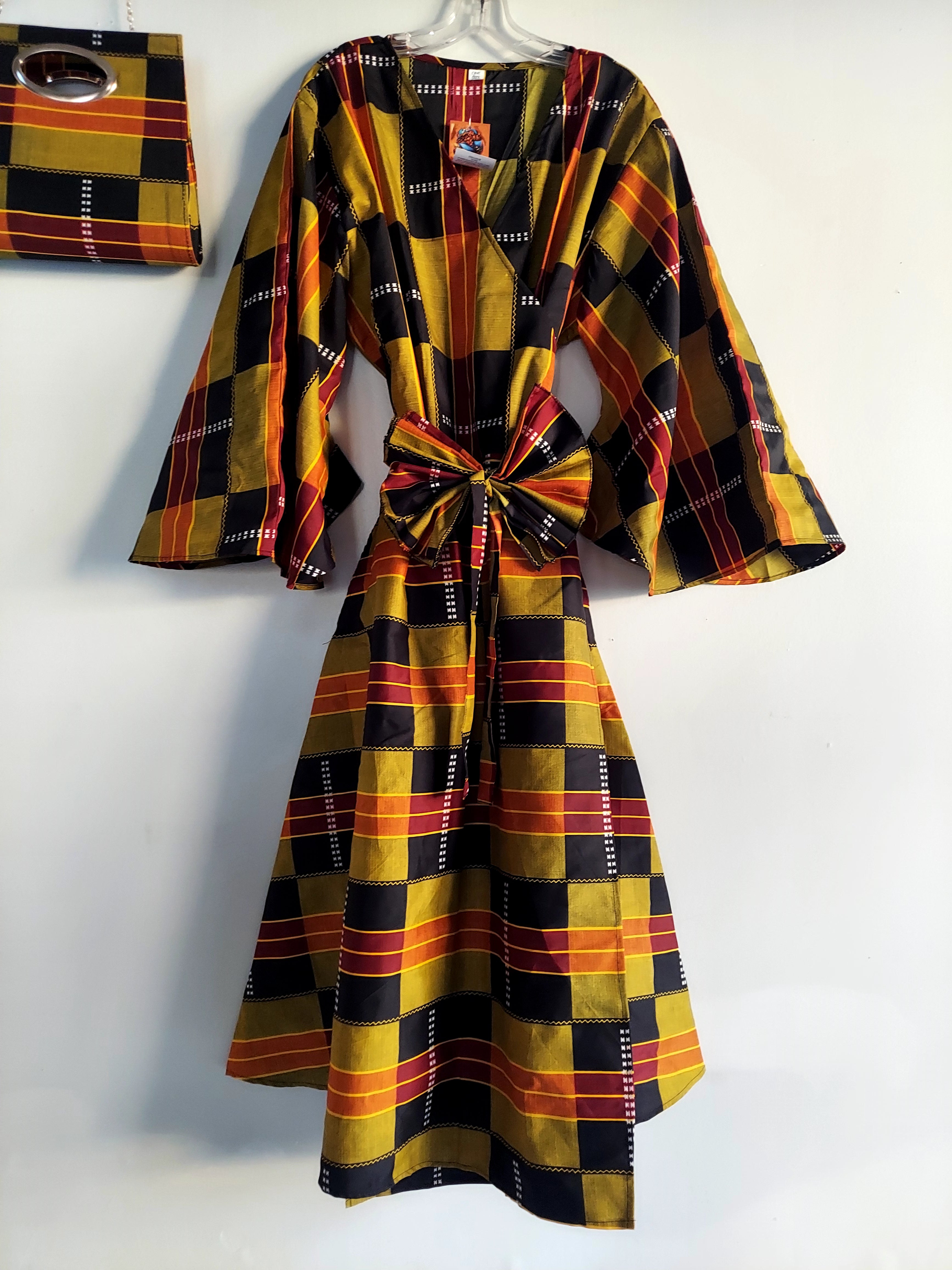 Combo Long Wrap Dress + Pocketbook Set 2025-7