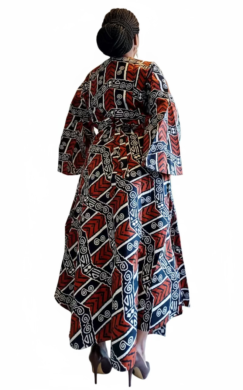 3pcs Set Maxi Skirt Pocketbook wrap Dress N