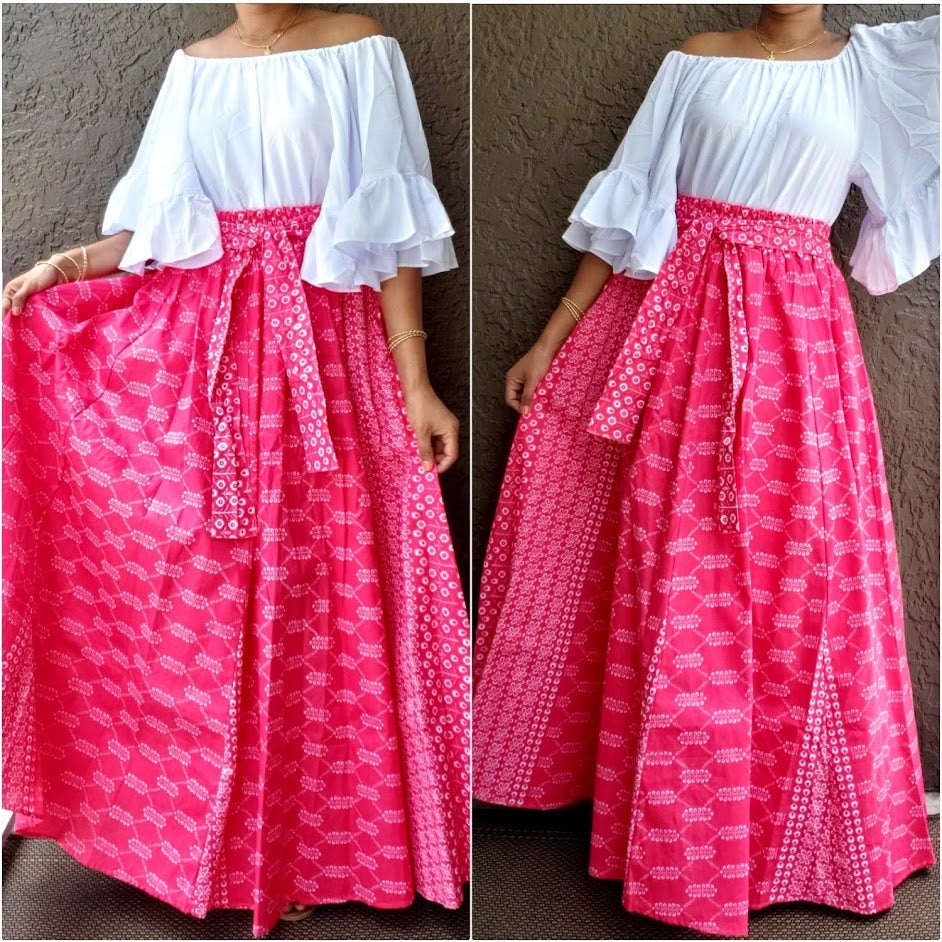 WOMAN LONG MAXI SKIRT #AA18-485L