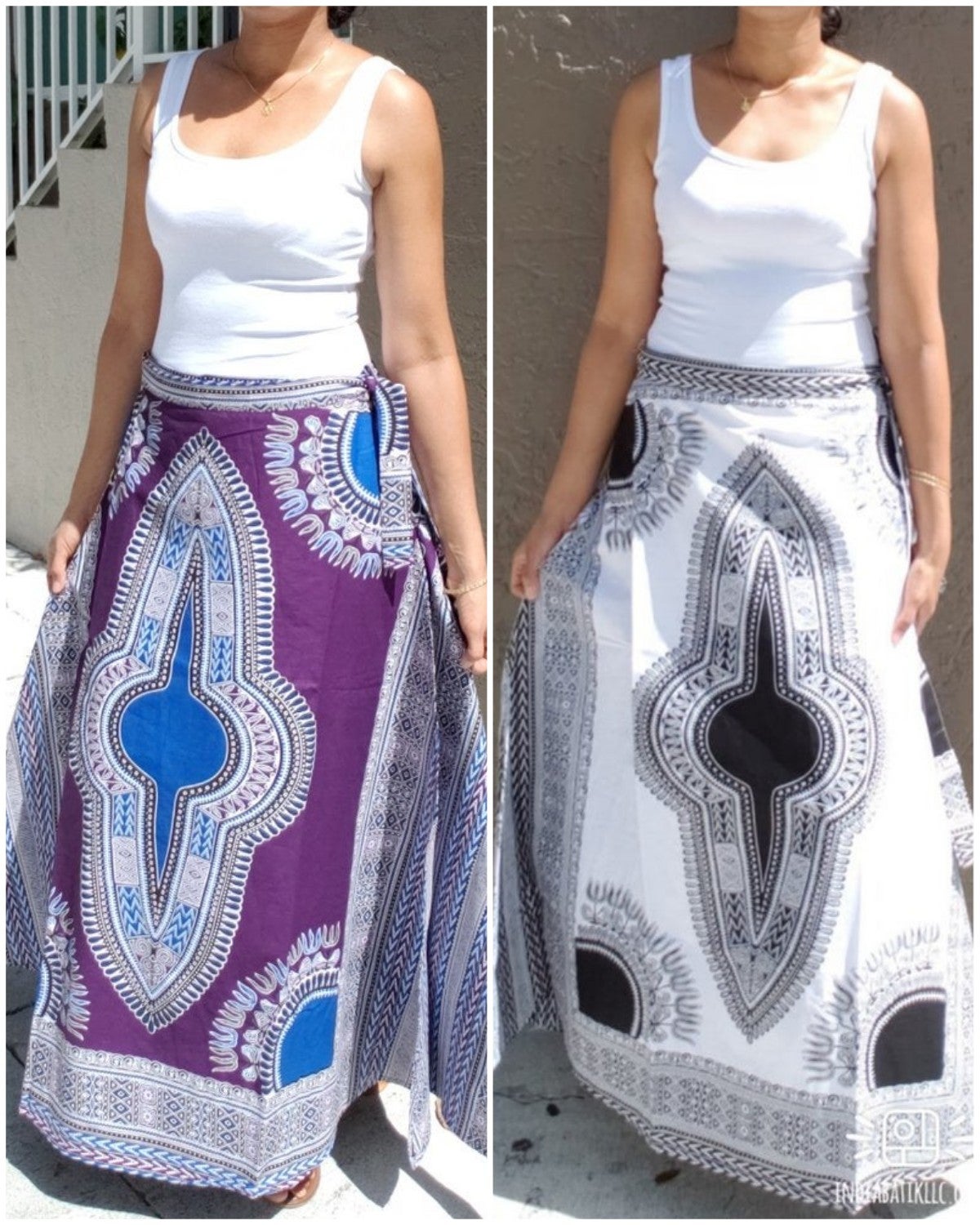 WOMAN LONG WRAP SKIRT