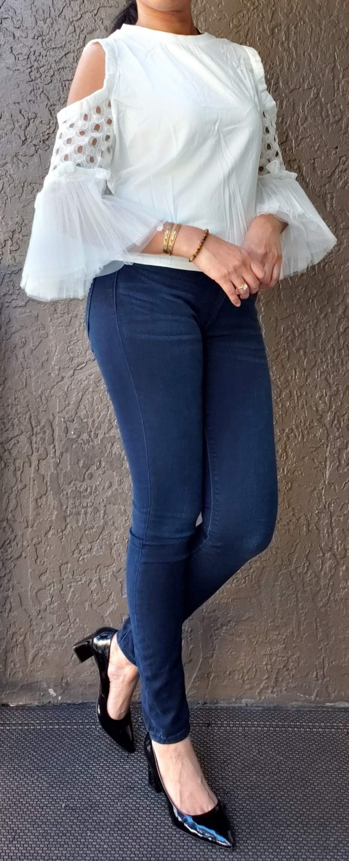 803-  Tutu Sleeve  Blouse