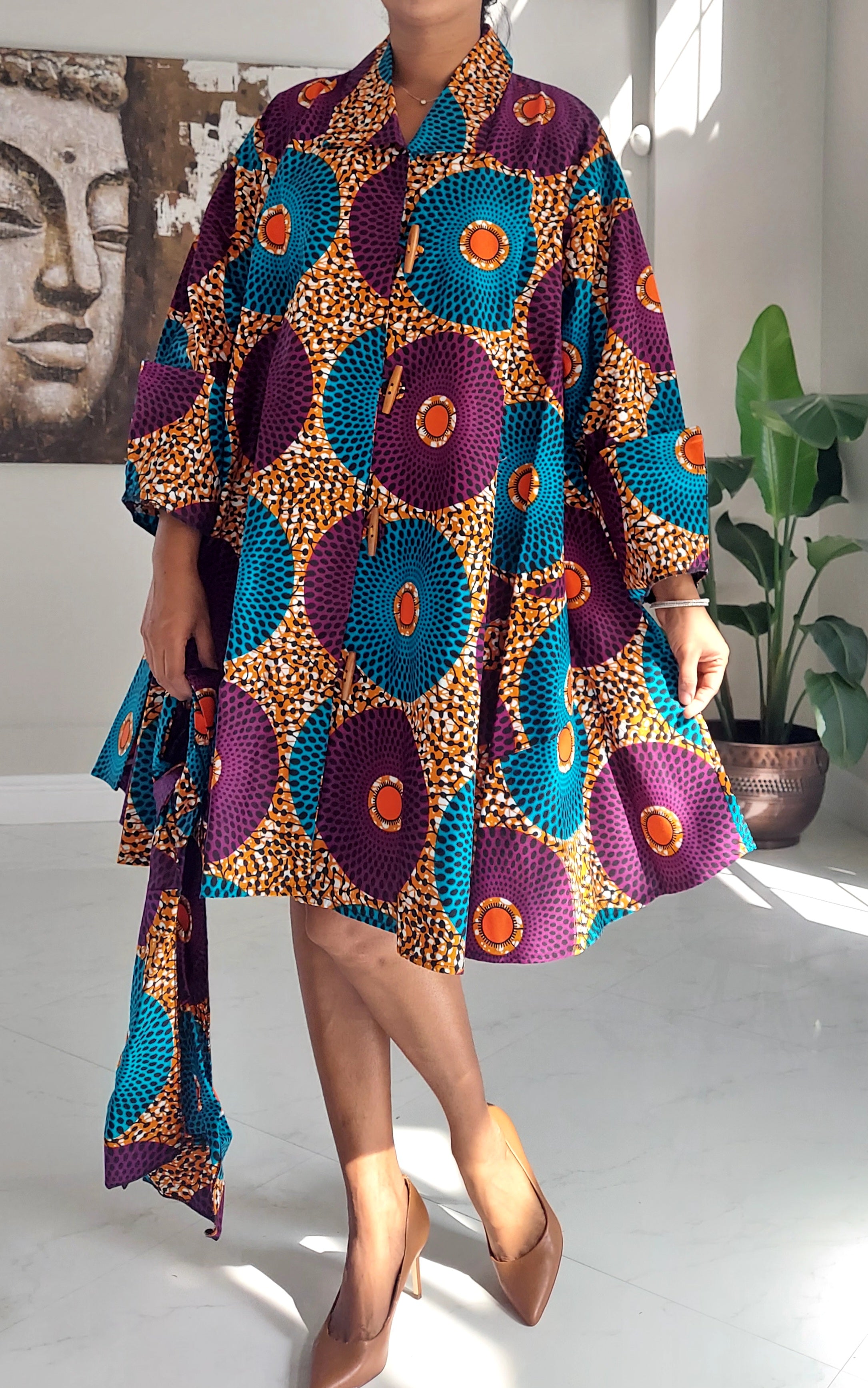 243- Cotton Short Dress / Blouse- Multi