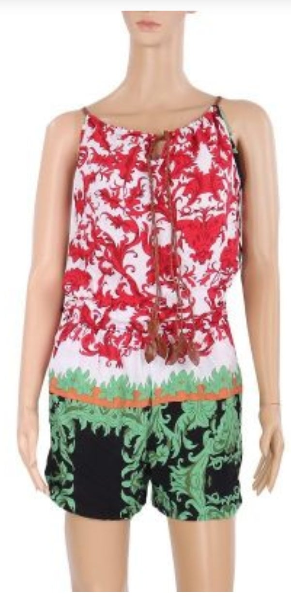 Woman  tropical print jumper/ romper