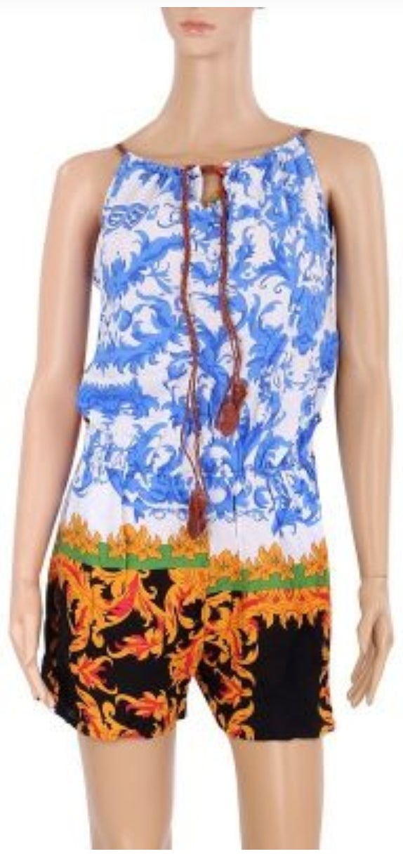 Woman  tropical print jumper/ romper