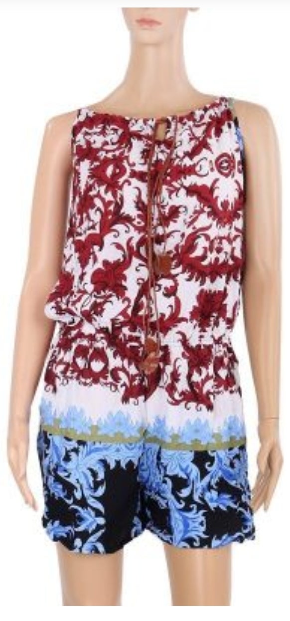 Woman  tropical print jumper/ romper