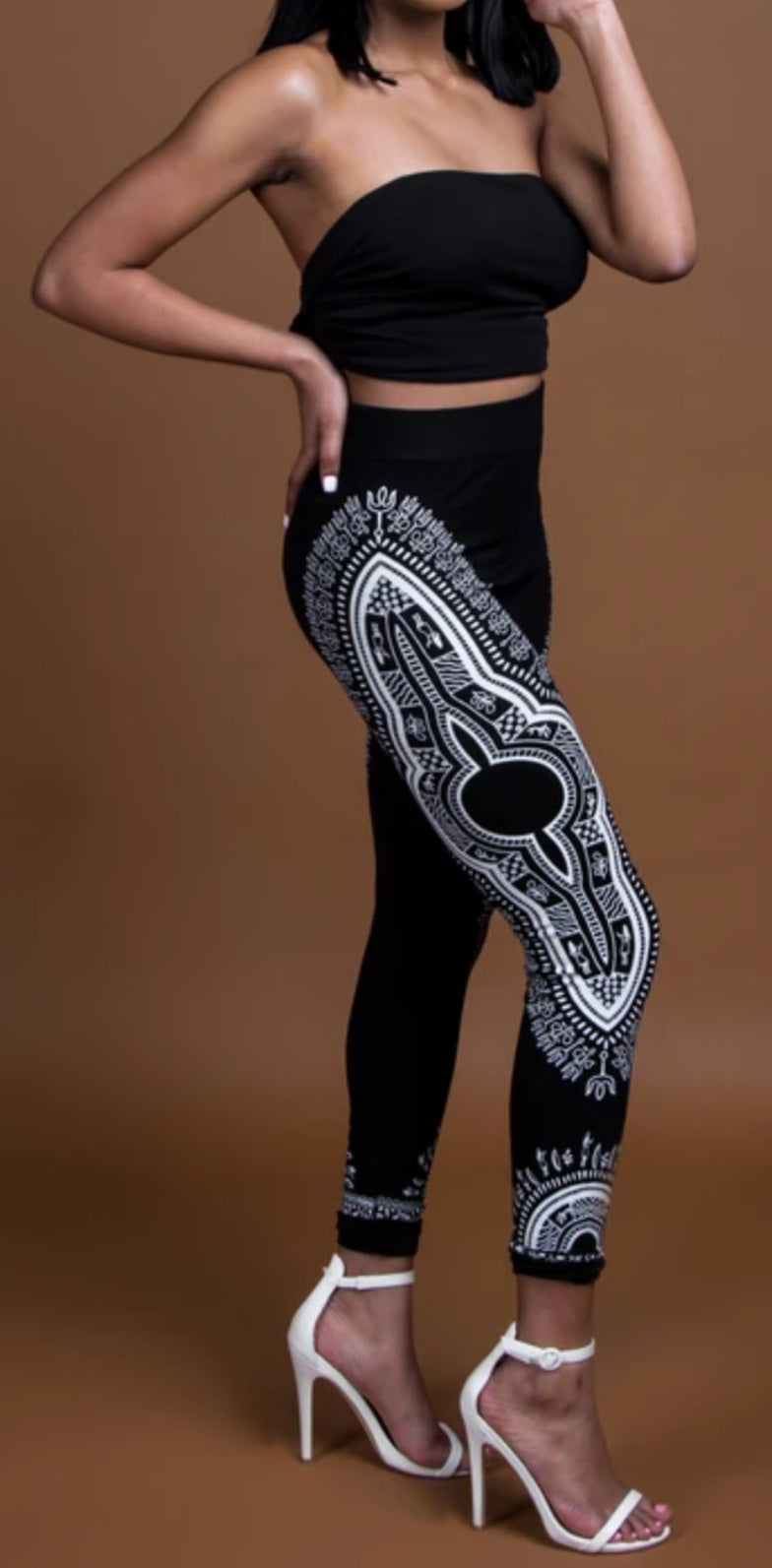 Leggings / African Dashiki Print- P2554