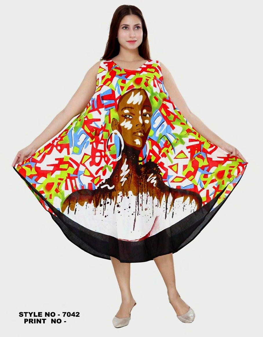 Umbrella Dress/Ethnic Sun Dress- 7042