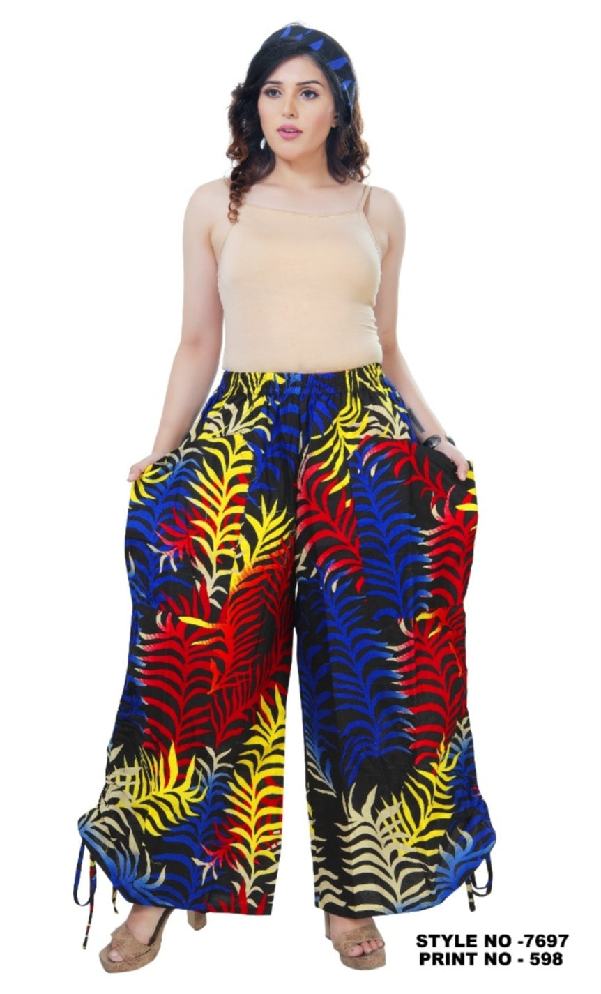 Long Palazzo with  Adjustable String - 7697