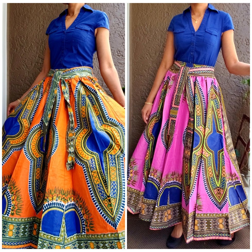 WOMAN TRADITIONAL PRINTED SKIRT
